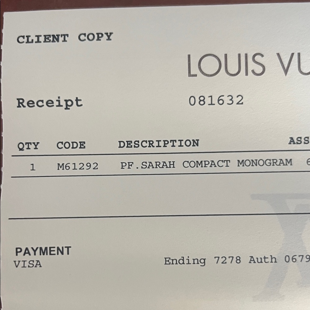 Louis Vuitton Monogram Sarah Compact Wallet - Picture 11 of 13